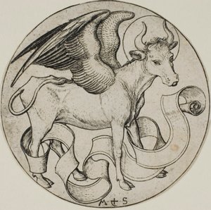 Der Ochse des heiligen Lukas von Martin Schongauer