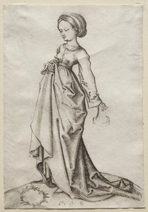 Die zweite der törichten Jungfrauen von Martin Schongauer