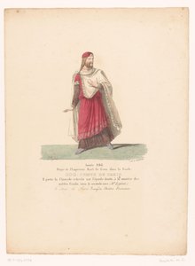 Kostüm von Odo I., König von Westfranken aus der Tragödie Le Siège de Paris von Martin Sylvestre Baptiste