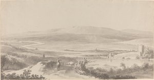 Panorama der Donau bei Grinzing von Martin von Molitor
