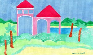 Abende in dem Strandhaus