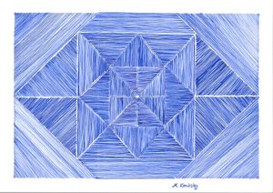 Blaue Tinte von Martina Konitzky