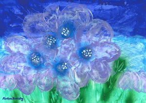 Blumen Immergrün Borretsch