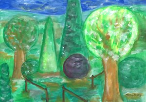 Der Garten nach dem Regen von Martina Konitzky