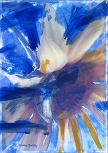 Sonnenblume Blau