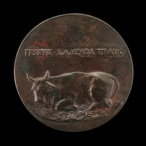 Liegendes Rind [Rückseite] von Martino da Bergamo