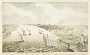 Ansicht der Befestigungsanlagen bei Nijmegen an der Waal