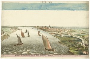 Ansicht der Festungsanlagen bei Nijmegen an der Waal