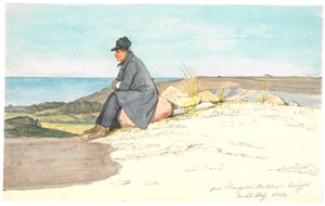 Sitzender Mann in Bangsbo Hügeln, Vendsyssel, 22. Mai 1833