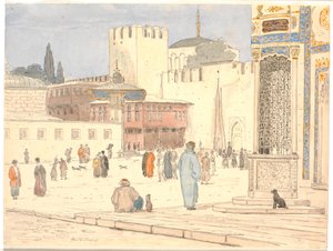 Der Platz vor Bab-i-Hümayun in Konstantinopel von Martinus Rørbye