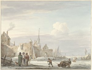 Stadtansicht im Winter