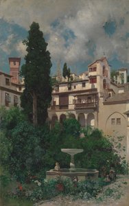 Ein spanischer Garten von Martín Rico y Ortega