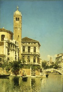 Eine venezianische Kanalszene
