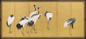 Kraniche von Maruyama Okyo