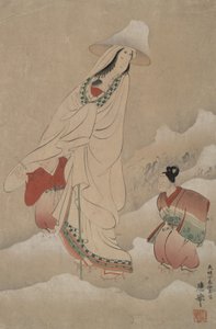 Lady Shizuka und ihre Kinder von Maruyama Okyo
