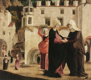 Die Heimsuchung, ca. 1502 von Marx Reichlich