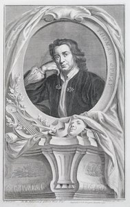 Thomas Otway, graviert von Jacobus Houbraken, Amsterdam, 1741 von Mary Beale