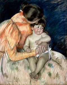Mutter und Kind, spätes 19. oder frühes 20. Jahrhundert von Mary Cassatt