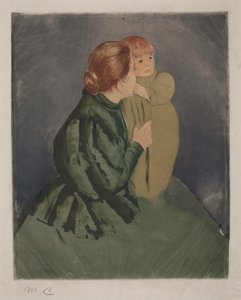 Bäuerin mit Kind von Mary Cassatt