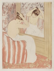 Die Frisur, 1890-1891 von Mary Cassatt