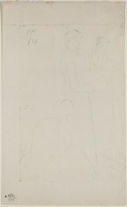 Die Anprobe [verso] von Mary Cassatt