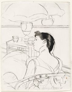 Die Lampe, 1890-1891 von Mary Cassatt