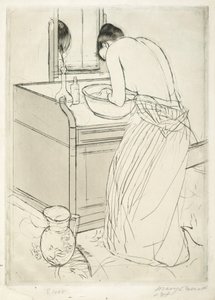 Badende Frau von Mary Cassatt