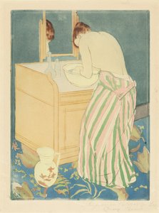 Frau beim Baden, 1890-1891