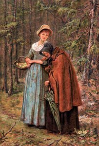 Das grüne Blatt und das verdorrte Blatt, 1887 von Mary Ellen Edwards