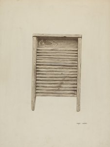 Waschbrett, ca. 1940 von Mary Hansen