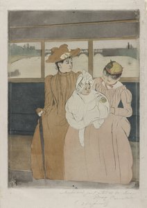 Im Omnibus, 1890-91 von Mary Cassatt