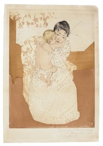 Mütterliche Liebkosung von Mary Stevenson Cassatt