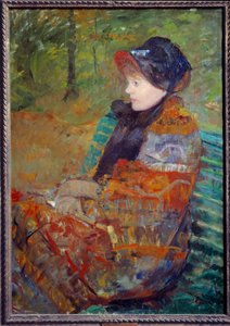 Porträt von Mademoiselle C Lydia Cassatt, Schwester der Künstlerin, von Mary Cassatt (1844-1926) 1880 von Mary Stevenson Cassatt