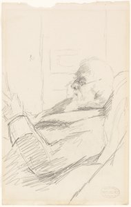 Der Vater des Künstlers beim Lesen von Mary Stevenson Cassatt