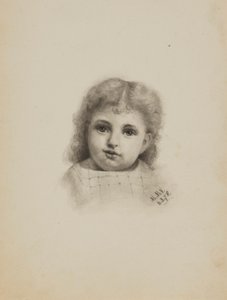 Ohne Titel (Kopf eines Kindes) von Mary Vaux Walcott