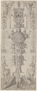 Ein Groteske mit Diana von Ephesus und verschiedenen Tieren von Master AP