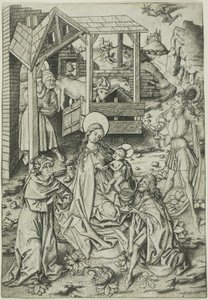 Die Anbetung der Könige von Master E.S.