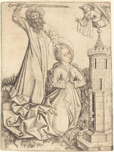 Das Martyrium der Heiligen Barbara von Master E.S.