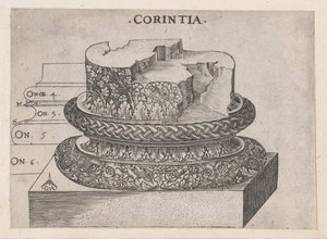 Speculum Romanae Magnificentiae: Korinthische Basis, ca. 1537