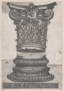 Speculum Romanae Magnificentiae: Verzierte Kapitelle und Basis