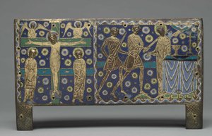 Plakette von einem Reliquienschrein für die Reliquien des Heiligen Thomas Becket, 1220-1225 von Master G. Alpais