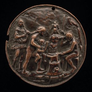 Apollo, Venus, Mars und Vulkan, ca. 1500 von Master M.C.