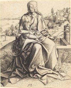 Madonna und Kind an einem Brunnen von Master MZ