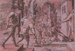Anbetung der Hirten, 1540-1560 von Master Of The Liechtenstein Adoration