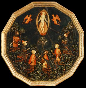 Der Triumph der Venus, verehrt von sechs legendären Liebhabern, erste Hälfte des 15. Jahrhunderts von Master Taking of Tarento