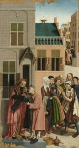 Die sieben Werke der Barmherzigkeit: Die Nackten kleiden, 1504 von Master of Alkmaar