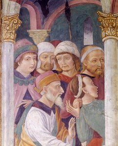 Italien, Region Piemont, Provinz Alessandria, Fresko in der Kapelle der Basilika Santa Maria Assunta von Master of Crea