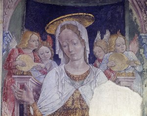 Fresko in der Kapelle der Basilika Santa Maria Assunta