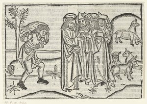 Gleichnis vom verlorenen Schaf von Master of Delft (attributed to)