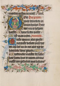 Dekorierter Initialbuchstabe G von Master of Evert Zoudenbalch